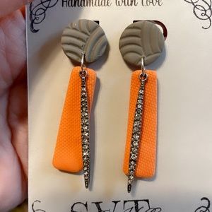 Polymer clay earrings, Handmade gifts for her, Coral Spring Collection